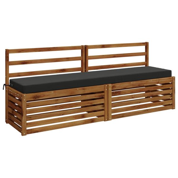Bankkissen SOEST 100 % Polyester Anthrazit 200 x 40 x 8 cm