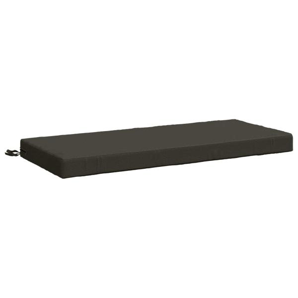 ARDEBO.de - Bankkissen SOEST 100 % Polyester Anthrazit 120 x 50 x 8 cm