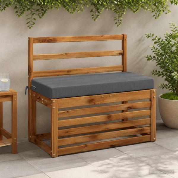 ARDEBO.de - Bankkissen SOEST 100 % Polyester Blau 80 x 40 x 8 cm