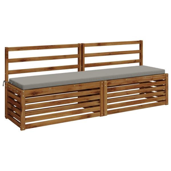 Bankkissen SOEST 100 % Polyester Grau 200 x 40 x 5 cm