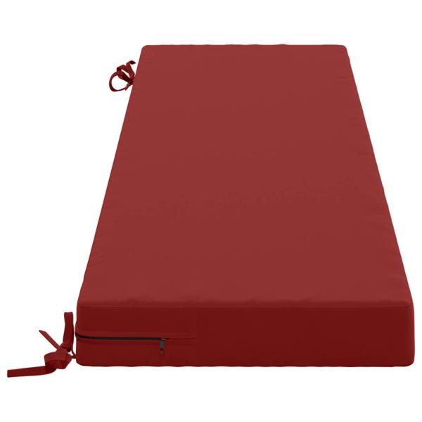 Bankkissen SOEST 100 % Polyester Weinrot 150 x 40 x 8 cm