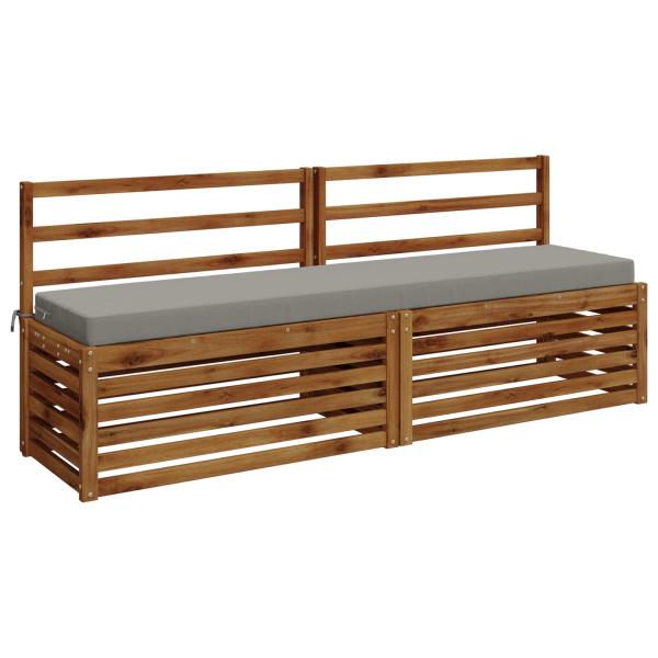 Bankkissen SOEST 100 % Polyester Grau 180 x 40 x 8 cm