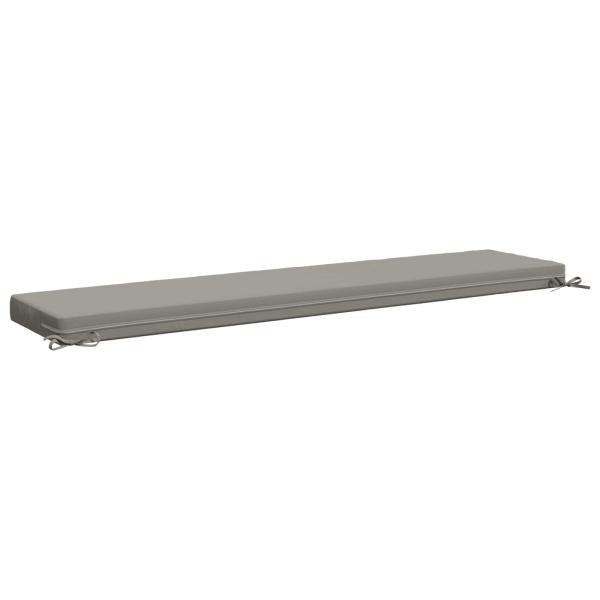 Bankkissen SOEST 100 % Polyester Grau 180 x 40 x 8 cm