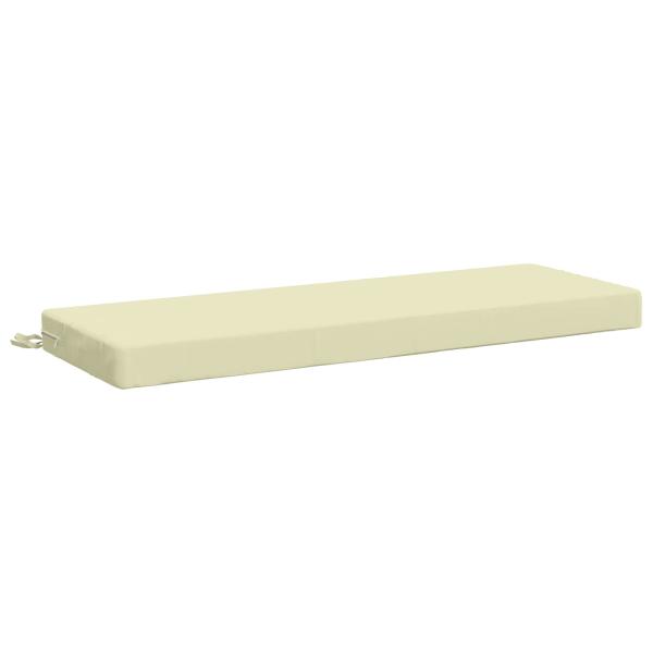 ARDEBO.de - Bankkissen SOEST 100 % Polyester Creme 120 x 40 x 8 cm