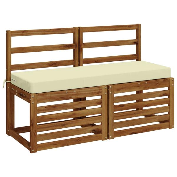 Bankkissen SOEST 100 % Polyester Creme 120 x 40 x 8 cm