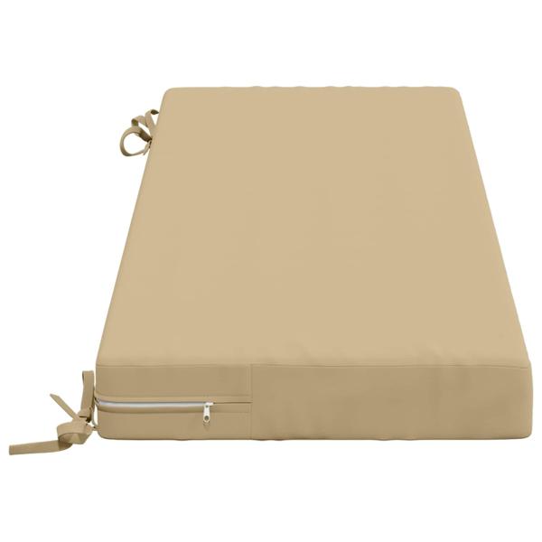 Bankkissen SOEST 100 % Polyester Beige 120 x 40 x 8 cm