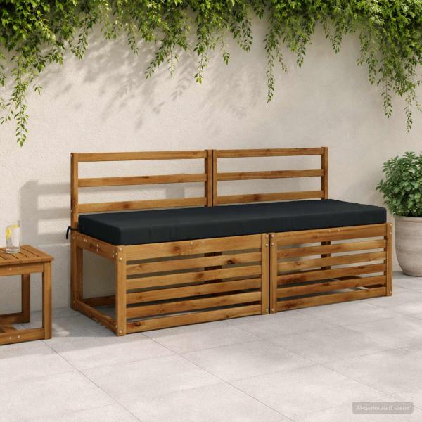 ARDEBO.de - Bankkissen SOEST 100 % Polyester Dunkelblau 140 x 50 x 8 cm
