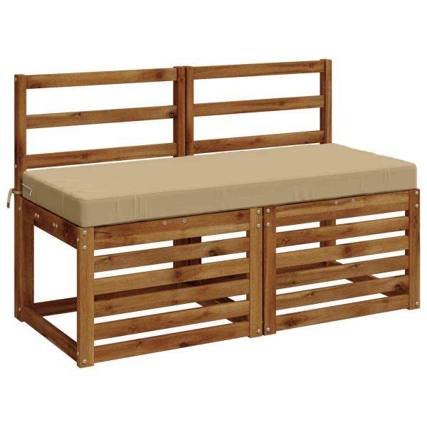 Bankkissen SOEST 100 % Polyester Beige 120 x 50 x 8 cm