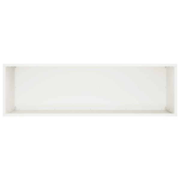 Garten-Pflanzgefäß Weiß 100 x 30 x 50 cm Kaltgewalzter Stahl