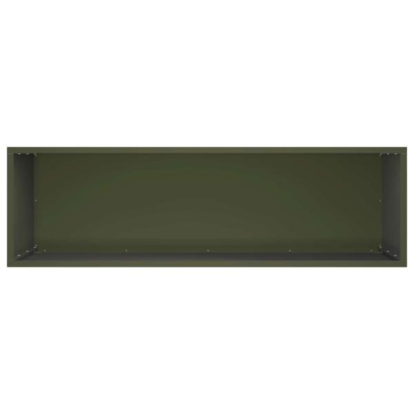 Garten-Pflanzgefäß Olivgrün 100 x 30 x 40 cm