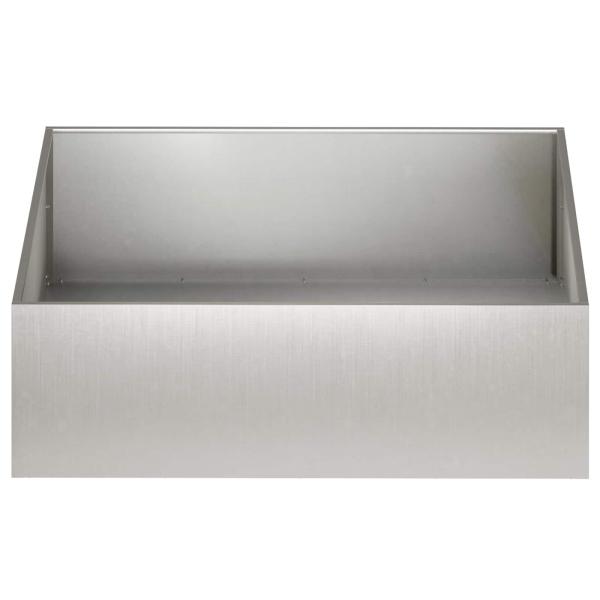 Garten-Pflanzgefäß Silber 100 x 100 x 30 cm Edelstahl