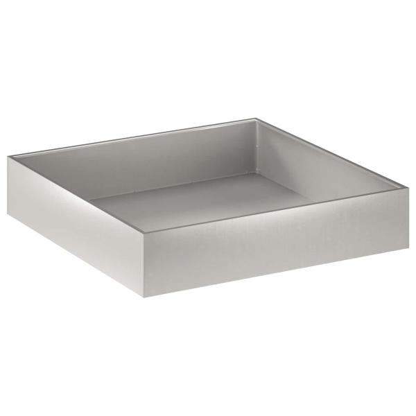 Garten-Pflanzgefäß 2 stk. Silber 100 x 100 x 20 cm Edelstahl