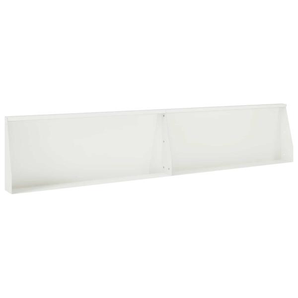 Stützmauer 6 stk. 200 x 100 x 30 cm Stahl Weiß