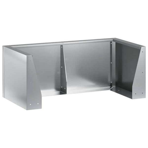 Stützmauer 8 stk. 300 x 100 x 40 cm Verzinkter Stahl Silber