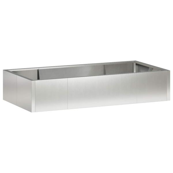 Stützmauer 6 stk. 200 x 100 x 50 cm Edelstahl Silber