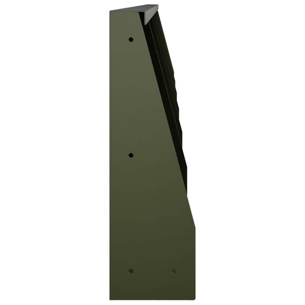 St?tzmauer 6 stk. 40 x 12 x 30 cm Stahl Olivgr?n