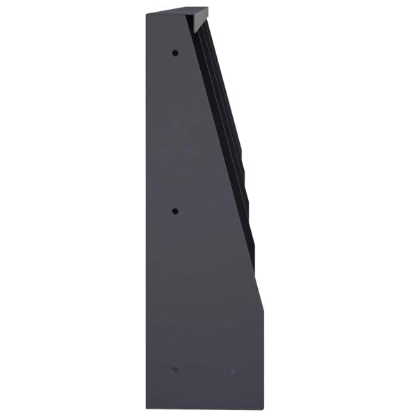 Stützmauer 4 stk. 40 x 12 x 50 cm Stahl Anthrazit