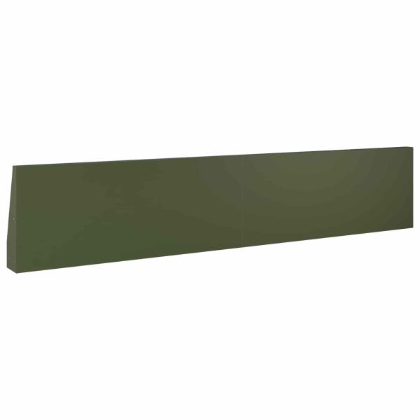 St?tzmauer 6 stk. 100 x 12 x 50 cm Stahl Olivgr?n