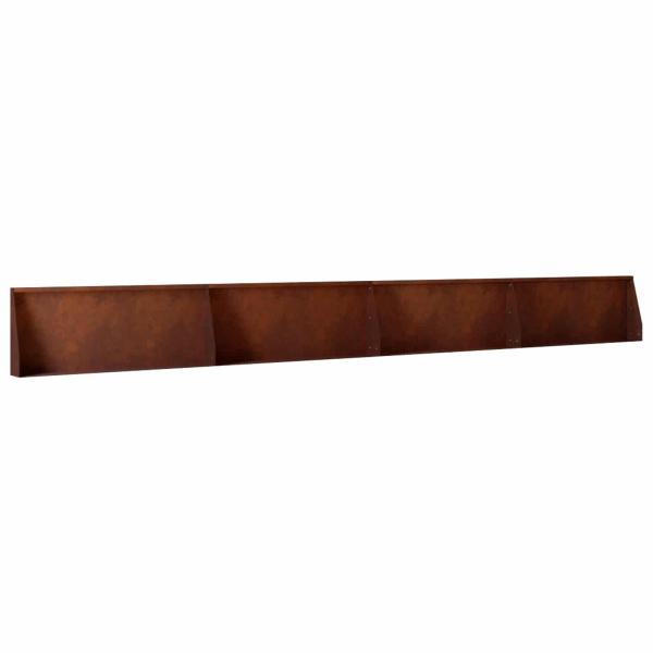 Stützmauer 4 stk. 100 x 12 x 50 cm Wetterfeststahl Rostoptik