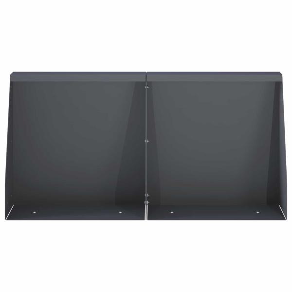 Stützmauer 6 stk. 40 x 12 x 50 cm Stahl Anthrazit