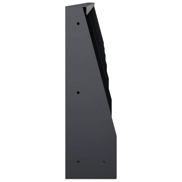 Stützmauer 6 stk. 40 x 12 x 50 cm Stahl Anthrazit