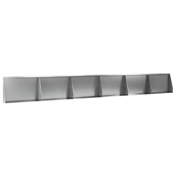 St?tzmauer 6 stk. 60 x 12 x 30 cm Verzinkter Stahl Silber