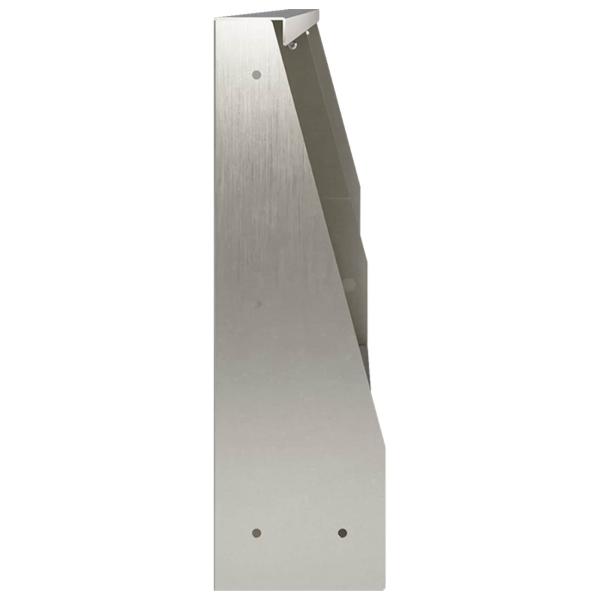 Stützmauer 2 stk. 100 x 12 x 30 cm Edelstahl Silber