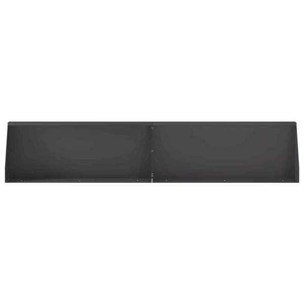 Stützmauer 6 stk. 100 x 12 x 40 cm Stahl Schwarz