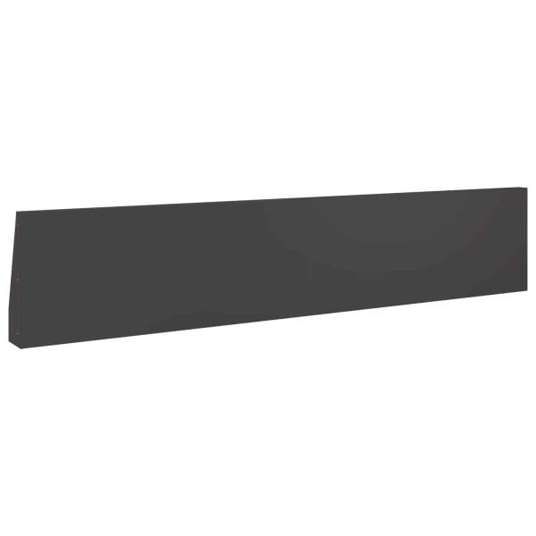Stützmauer 6 stk. 100 x 12 x 40 cm Stahl Schwarz