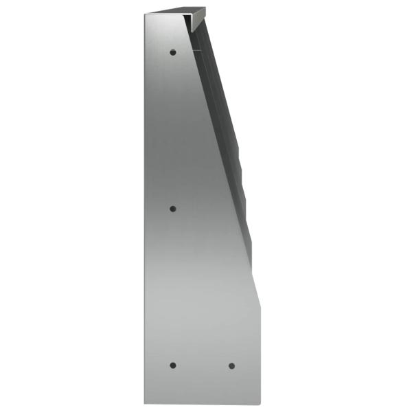 Stützmauer 4 stk. 40 x 12 x 50 cm Verzinkter Stahl Silber