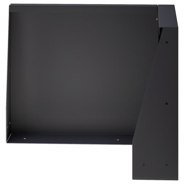 Stützmauer 2 stk. 50 x 50 x 30 cm Stahl Schwarz