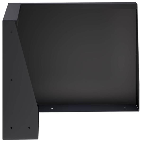 Stützmauer 2 stk. 50 x 50 x 30 cm Stahl Schwarz