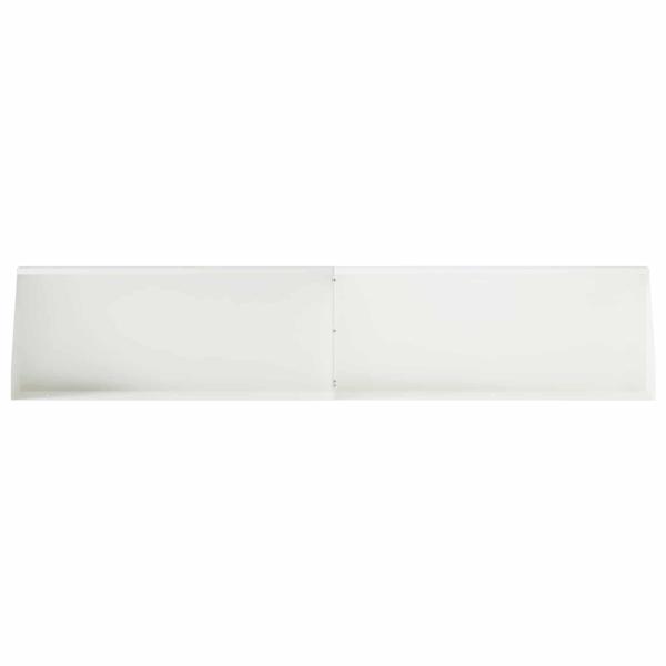 Stützmauer 2 stk. 100 x 12 x 50 cm Stahl Weiß