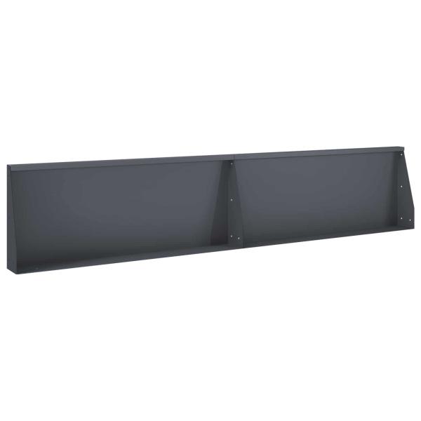 Stützmauer 2 stk. 100 x 12 x 40 cm Stahl Anthrazit