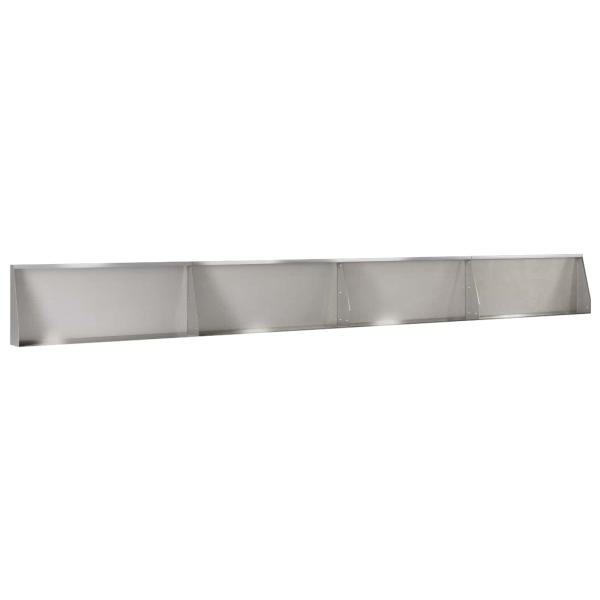 Stützmauer 4 stk. 100 x 12 x 40 cm Edelstahl Silber