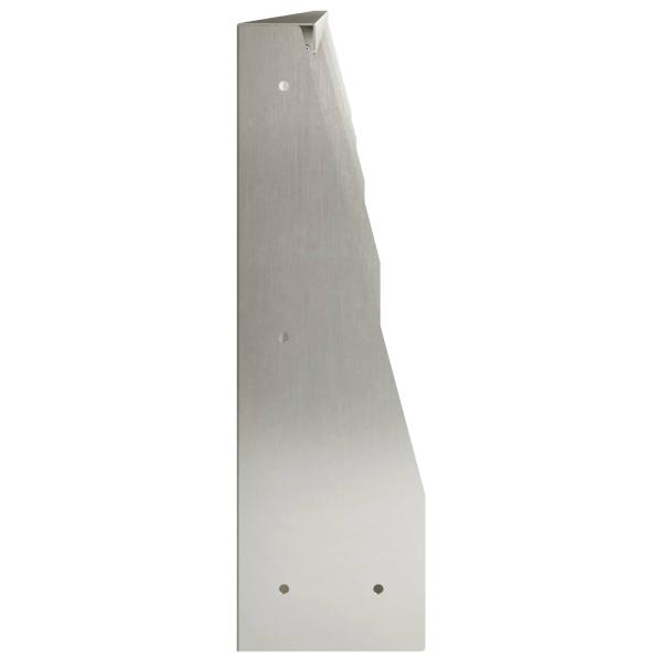 Stützmauer 4 stk. 100 x 12 x 40 cm Edelstahl Silber