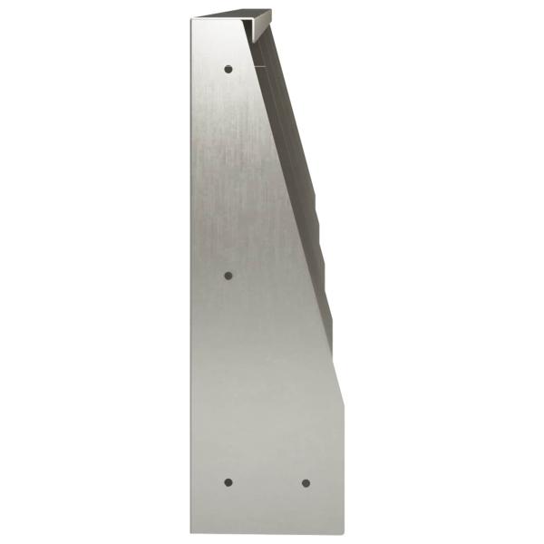 St?tzmauer 4 stk. 40 x 12 x 40 cm Edelstahl Silber