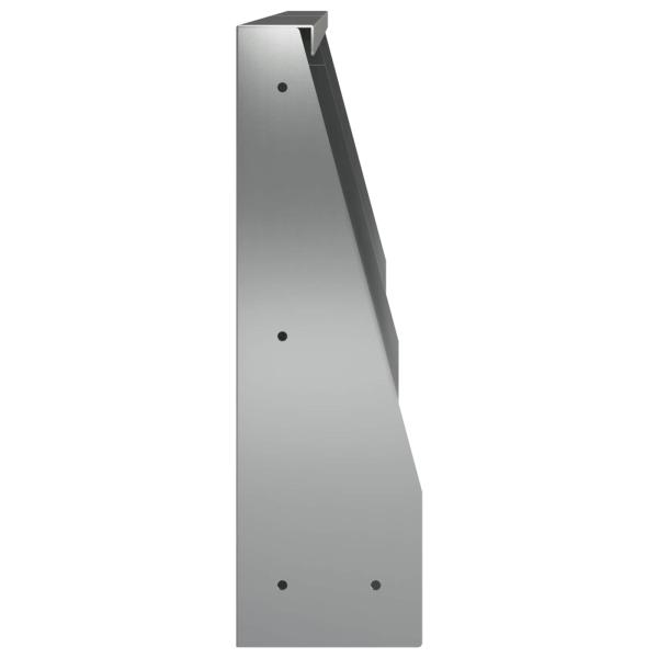 Stützmauer 2 stk. 40 x 12 x 50 cm Verzinkter Stahl Silber
