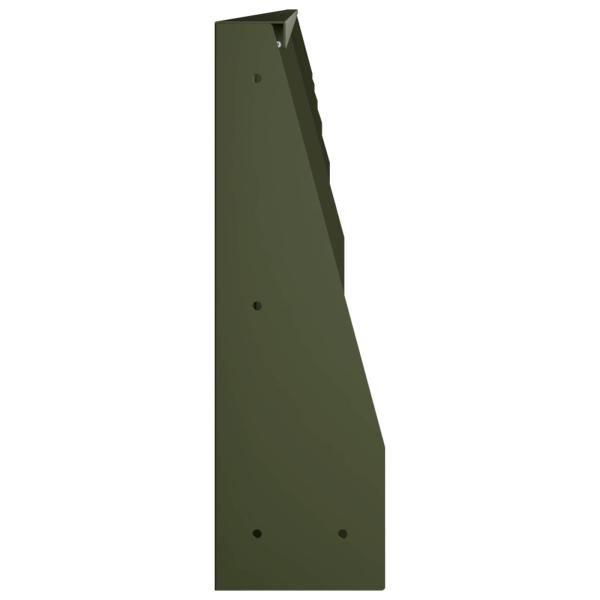 St?tzmauer 6 stk. 100 x 12 x 30 cm Stahl Olivgr?n
