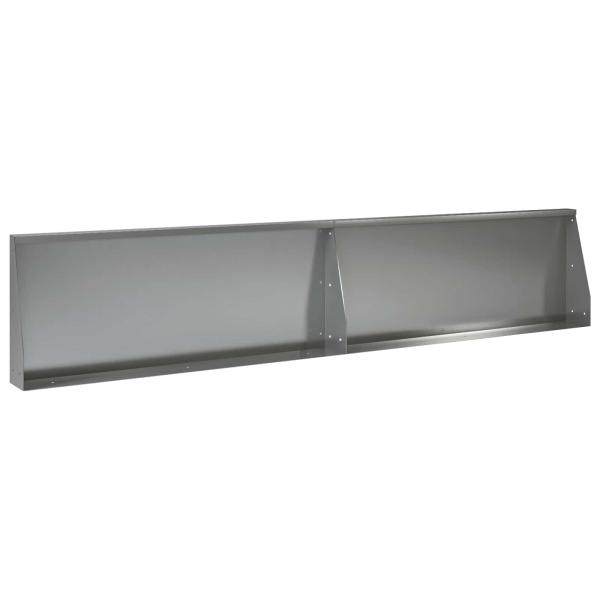 Stützmauer 2 stk. 100 x 12 x 40 cm Verzinkter Stahl Silber