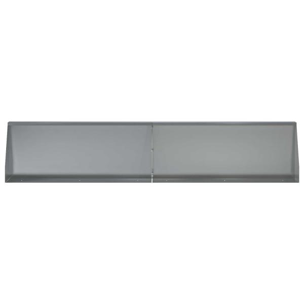 Stützmauer 2 stk. 100 x 12 x 40 cm Verzinkter Stahl Silber