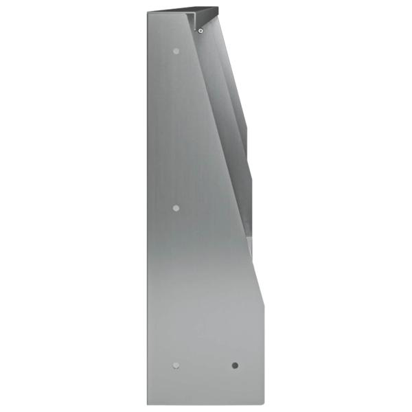 Stützmauer 2 stk. 100 x 12 x 40 cm Verzinkter Stahl Silber