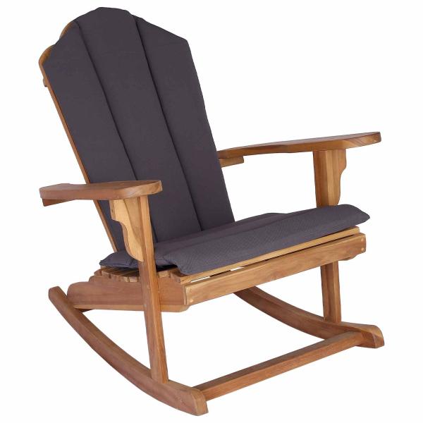 Garten Adirondack Schaukelstuhl Natur Massivholz Teak