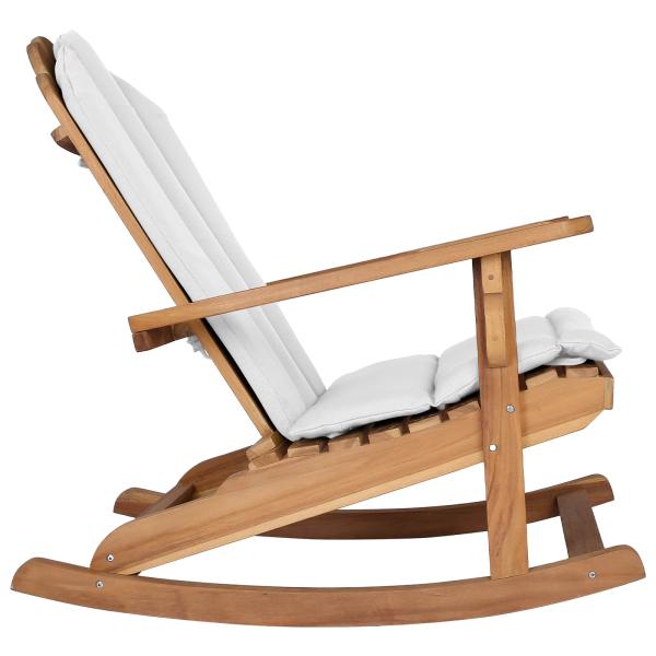 Garten Adirondack Schaukelstuhl Natur Massivholz Teak