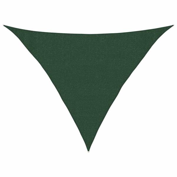 Sonnensegel 160 g/m² Dunkelgrün 3x3x4,2 m HDPE