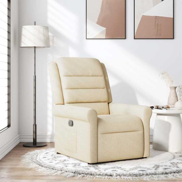 ARDEBO.de - Relaxsessel Creme Stoff