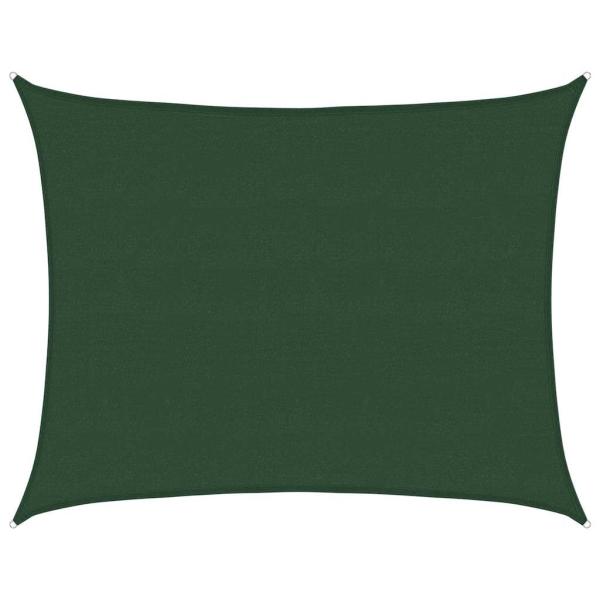 Sonnensegel 160 g/m² Dunkelgrün 6x7 m HDPE