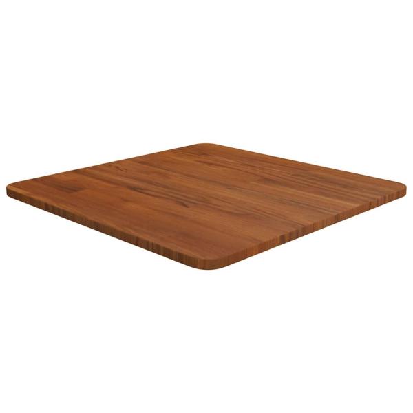 ARDEBO.de - Tischplatte Quadratisch Dunkelbraun 50x50x1,5cm Eiche Behandelt