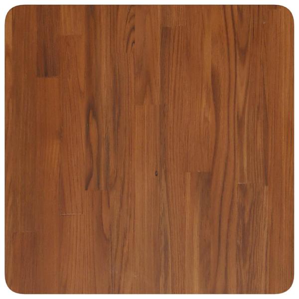 Tischplatte Quadratisch Dunkelbraun 50x50x1,5cm Eiche Behandelt