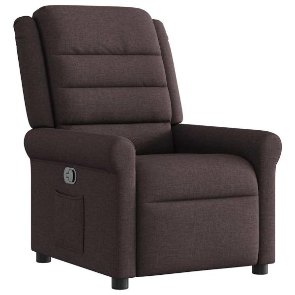 Relaxsessel Dunkelbraun Stoff